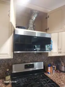 Over-the-Range Microwave Installation in Ontario