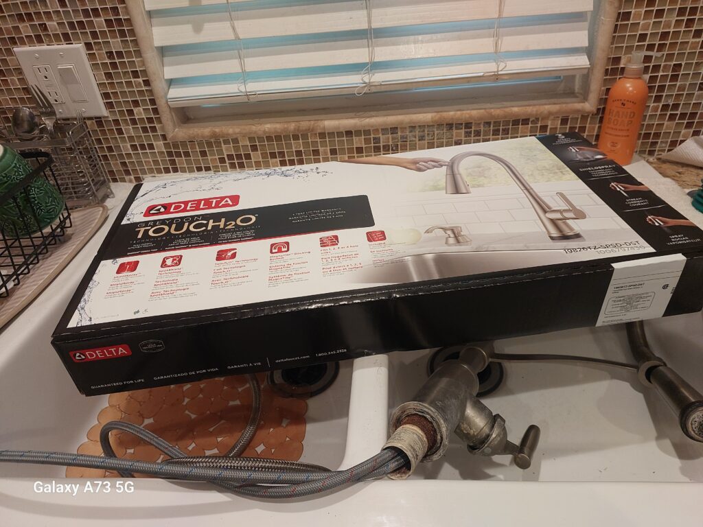 Delta Touch 2O Faucet Installation in Upland — delta touch 2o faucet installation