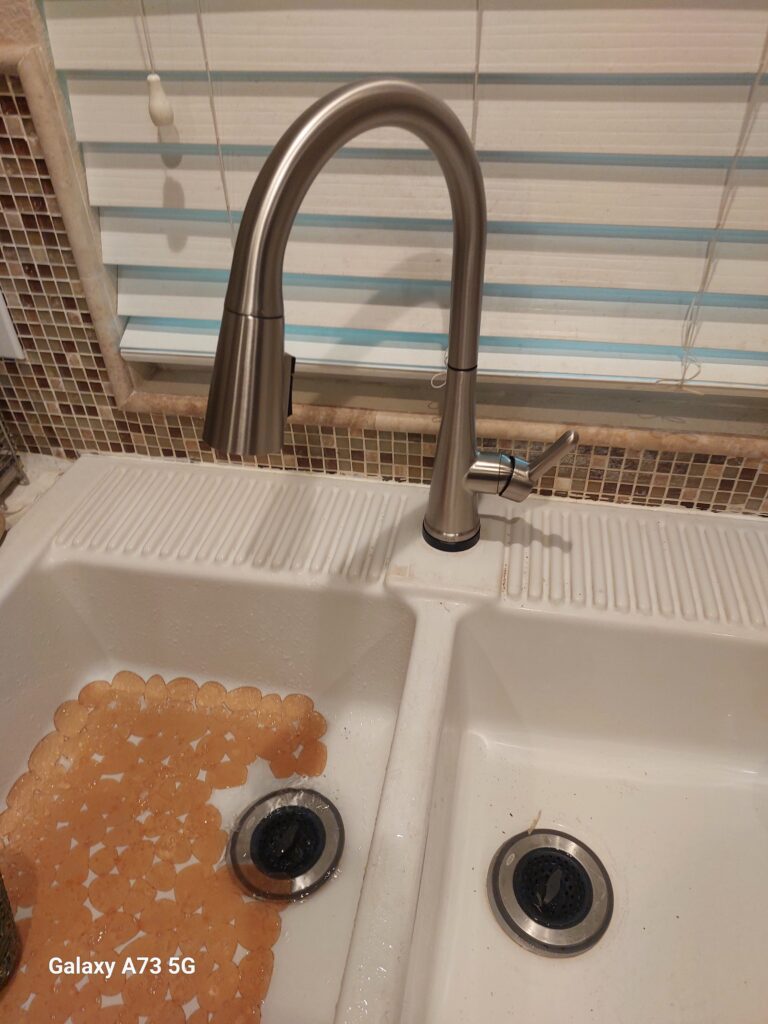Delta Touch 2O Faucet Installation in Upland — kitchen faucet replacement